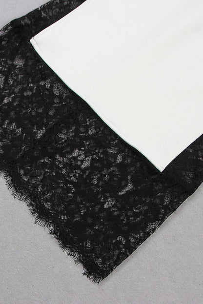 Alexandria Lace Maxi Bandage Dress - White