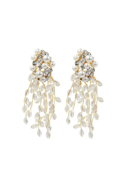 Alina Crystal Tassel Earrings