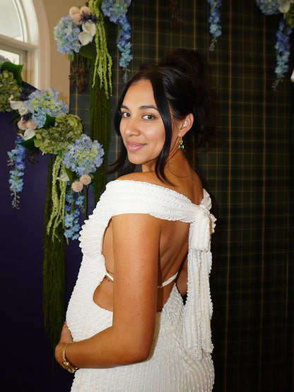 Althea | Maternity Elegant Backless Maxi Dress