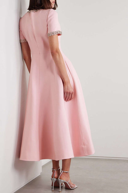 Alvaia Bow Crystal Embellished Maxi Dress