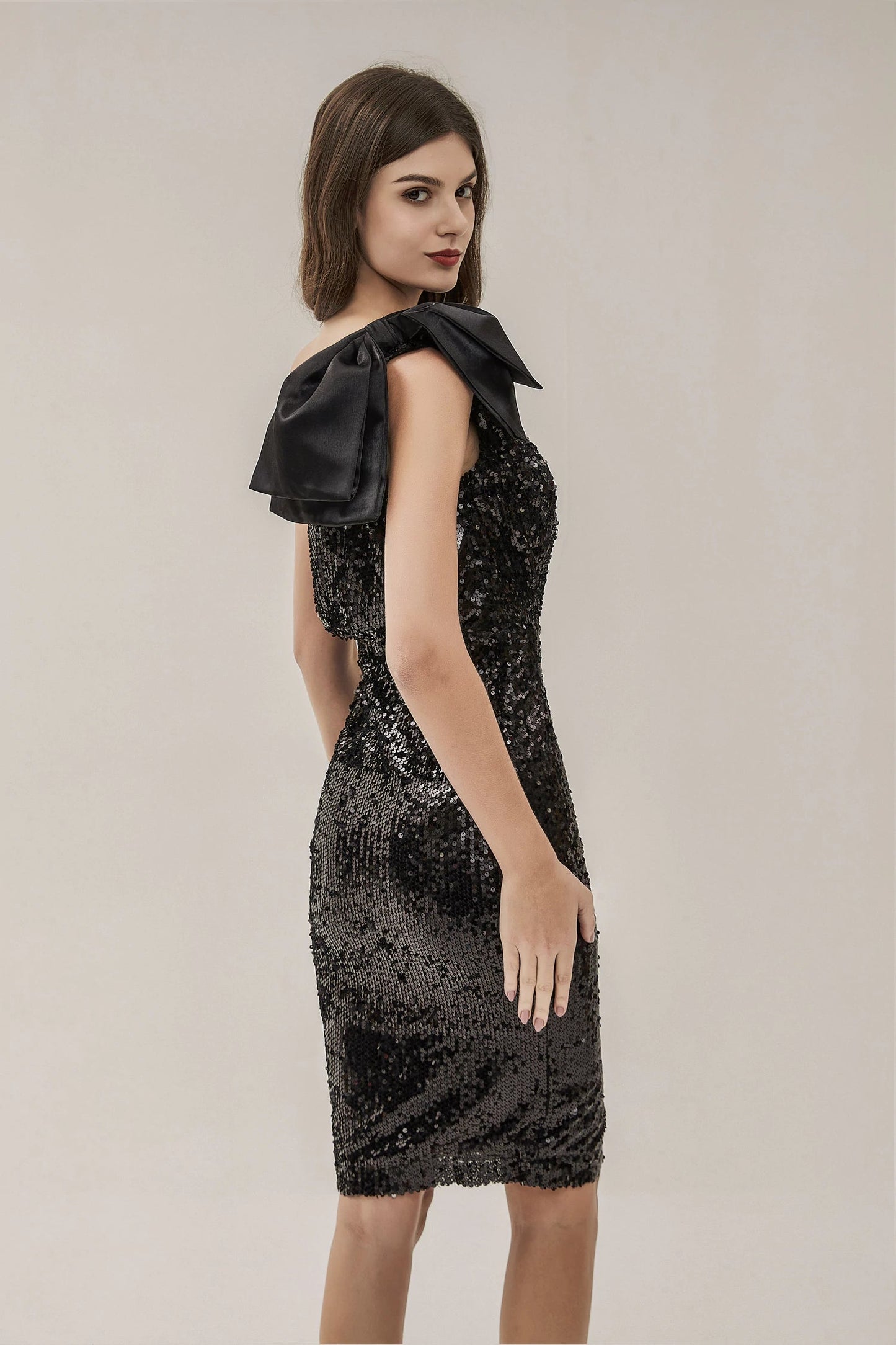 Amari Black Sequin Dress