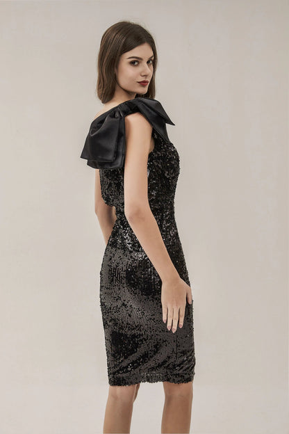 Amari Black Sequin Dress