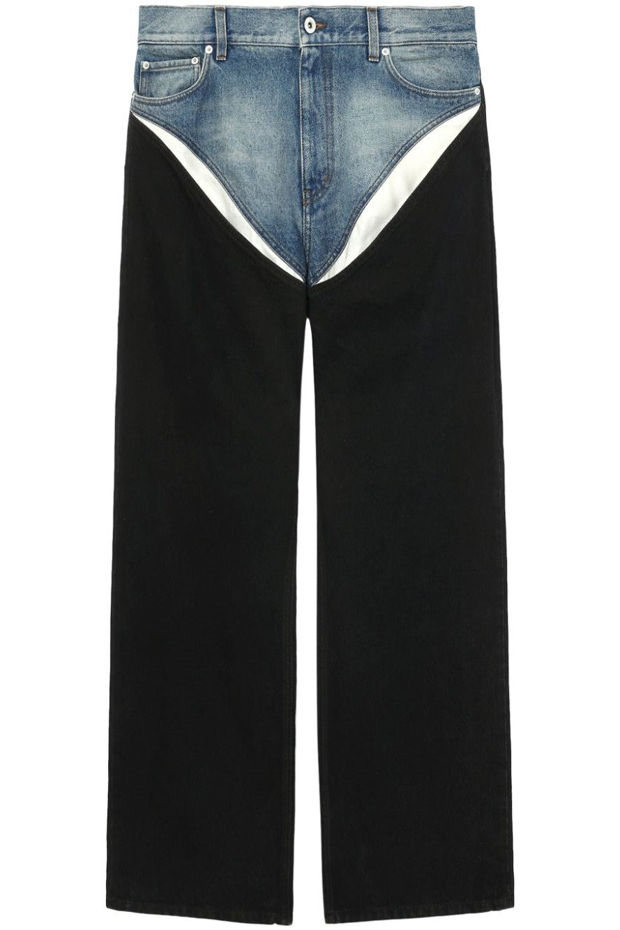 Annabelle Cutout Patchwork Jeans