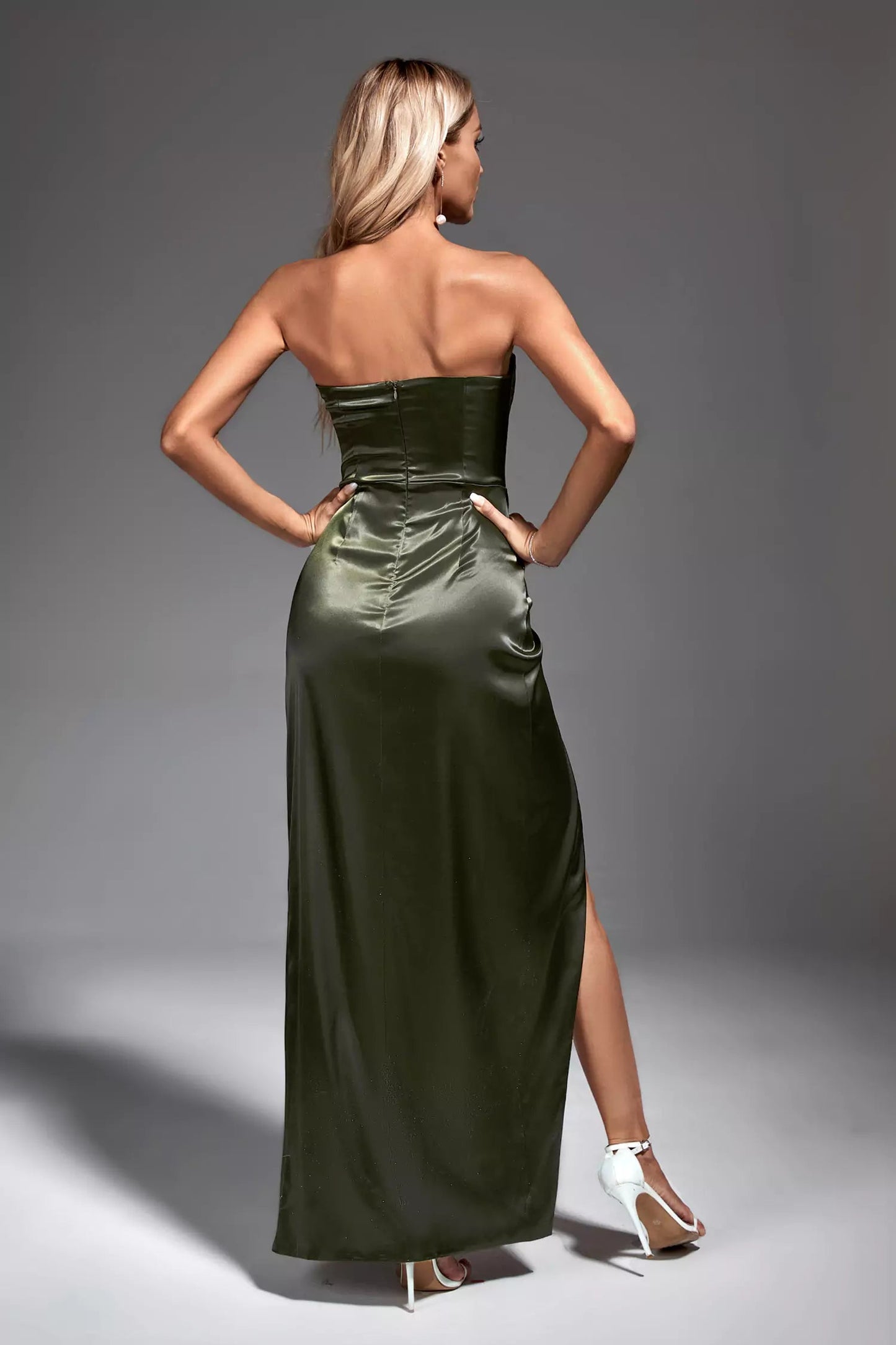 Annalise Dark Green Maxi Dress