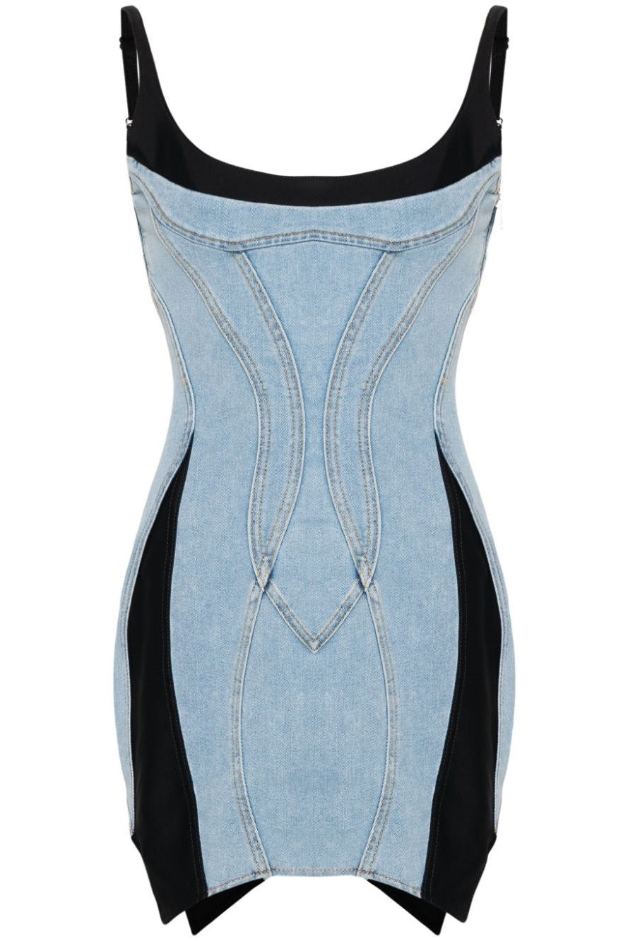 Anne Panelled Denim Mini Dress