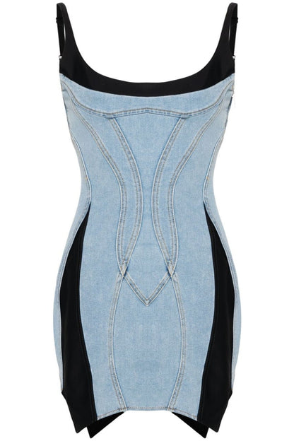 Anne Panelled Denim Mini Dress