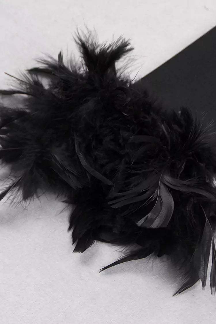 Annie Black Feather Bandage Set