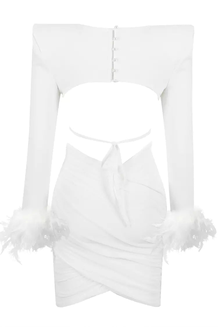 Annie White Feather Bandage Set