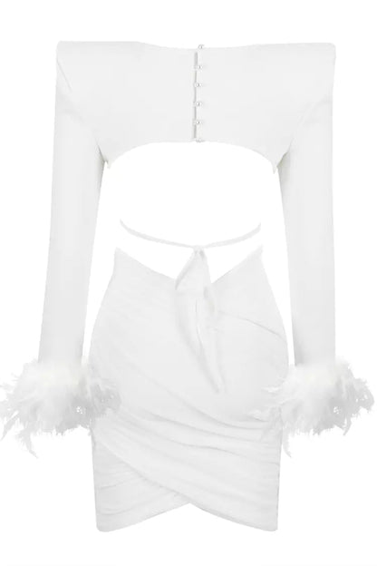 Annie White Feather Bandage Set