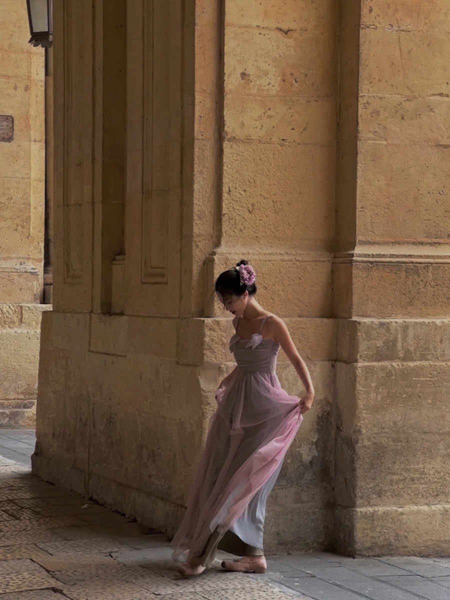 Antique Oil Painting-inspired Ballet Dress