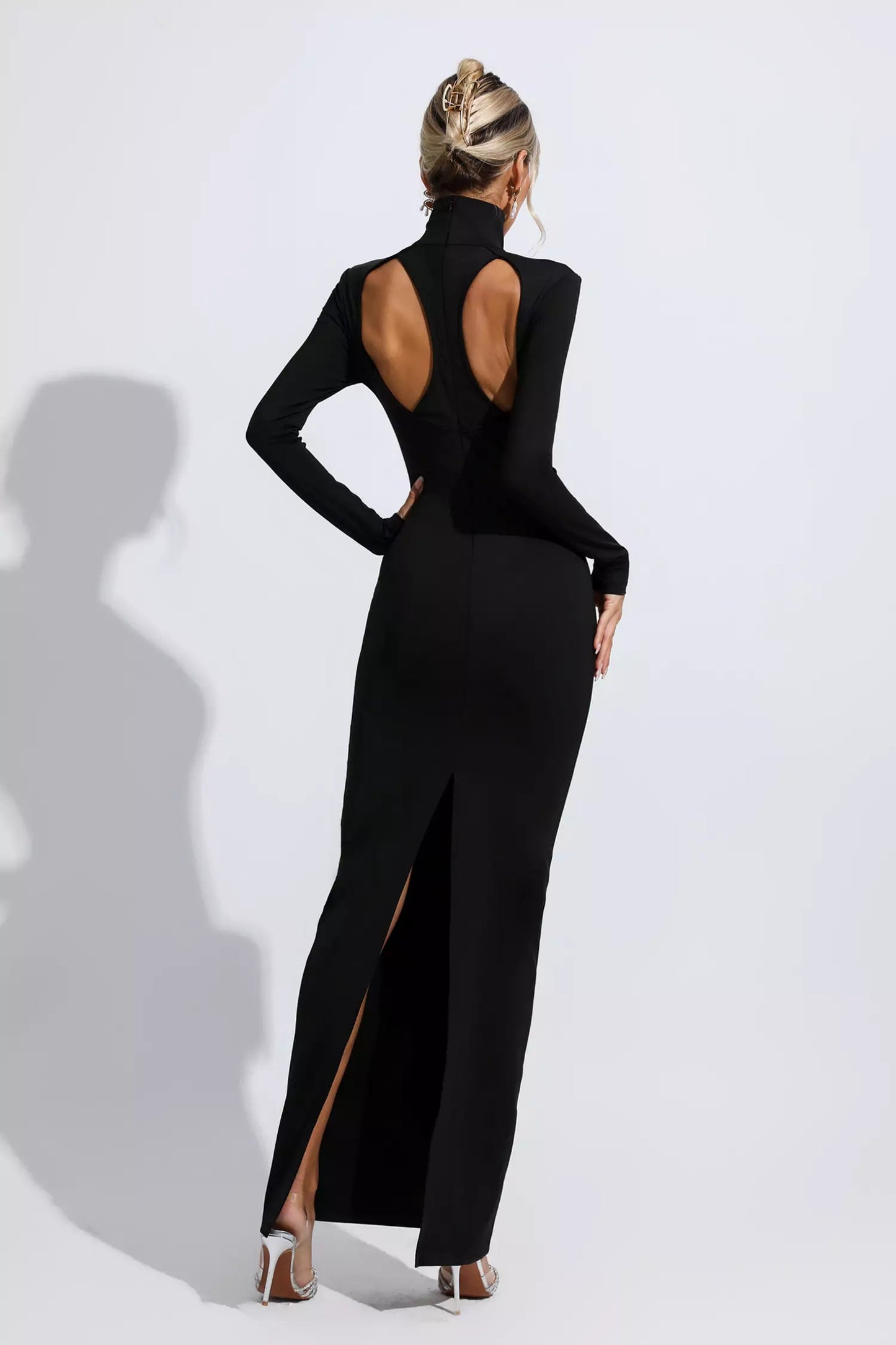 Carly Black Cutout Maxi Dress