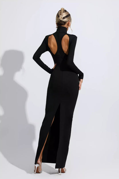 Carly Black Cutout Maxi Dress