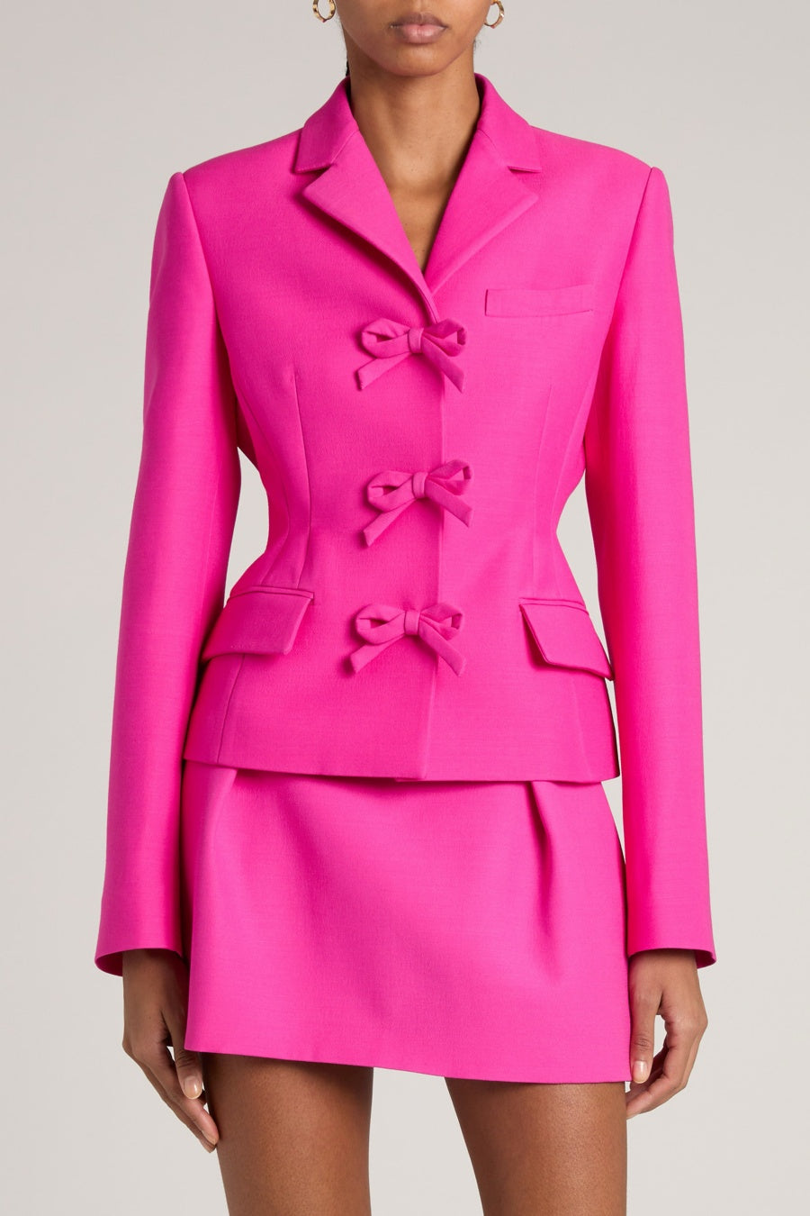 Aurelia Strapless Bow-detail Mini Dress