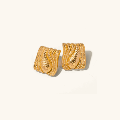 Aurora Statement Gold Earrings