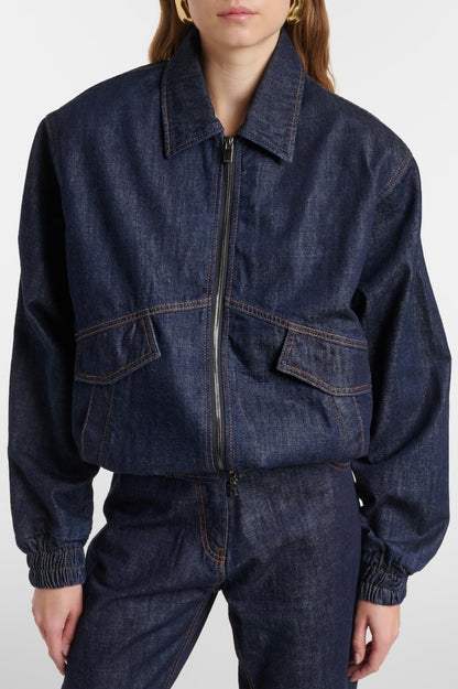 Austyan Denim Bomber Jacket