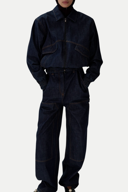 Austyan Denim Bomber Jacket