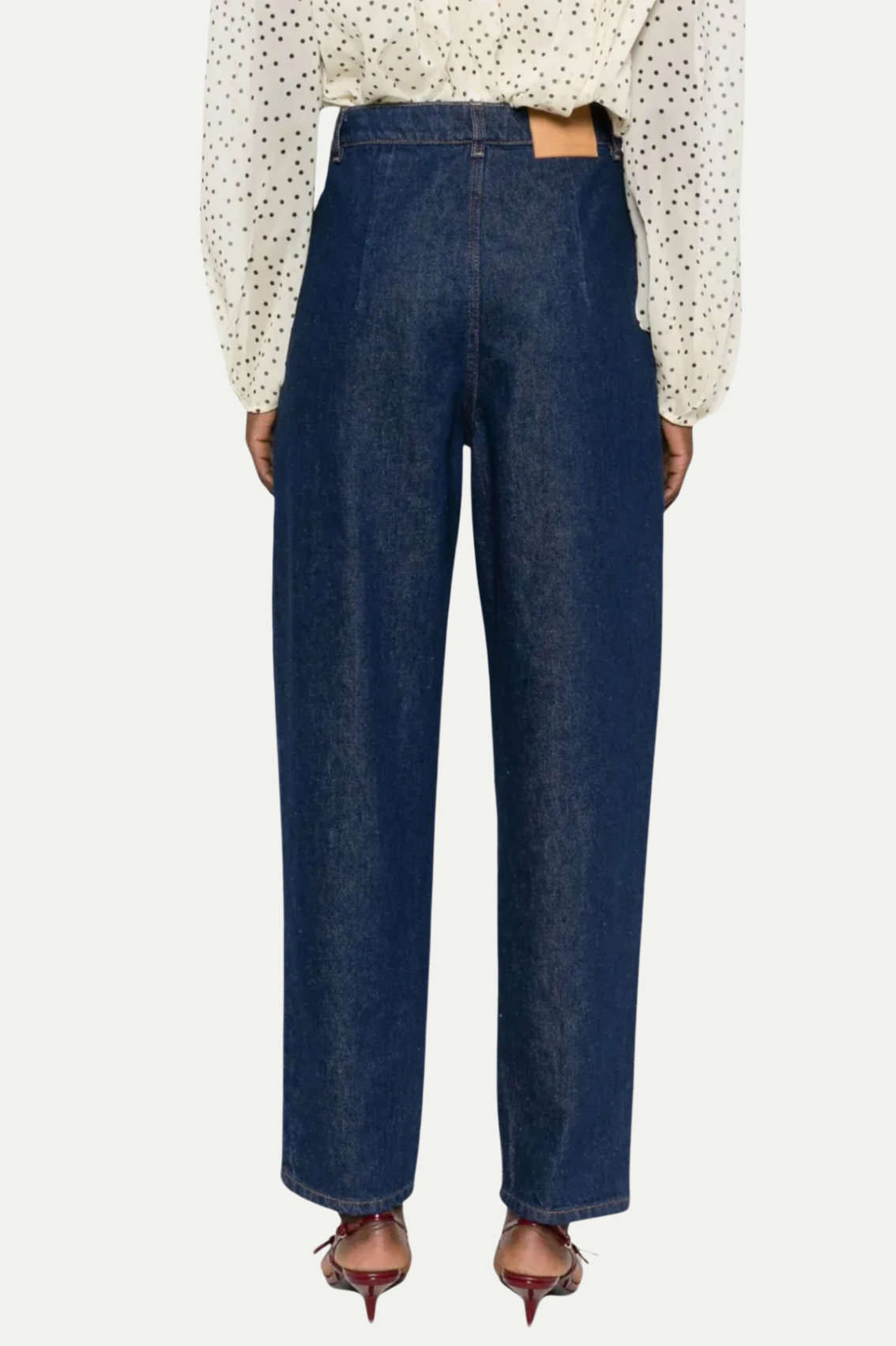 Austyan Pleated Tapered Jeans