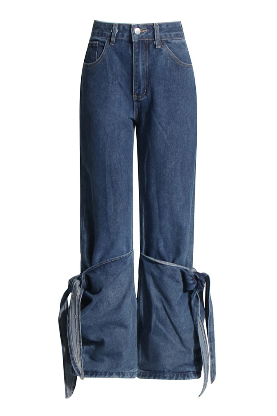 Avalon Knot Lace Up Jeans