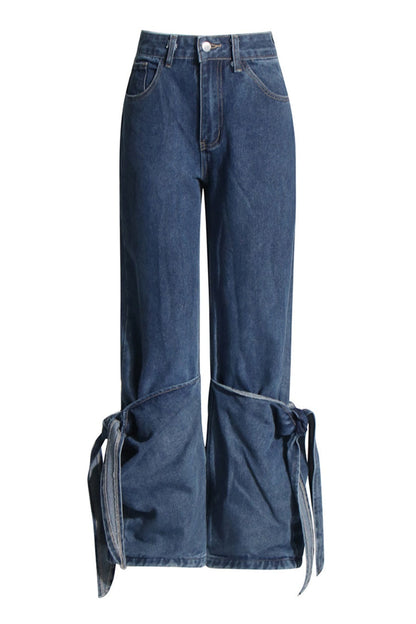Avalon Knot Lace Up Jeans