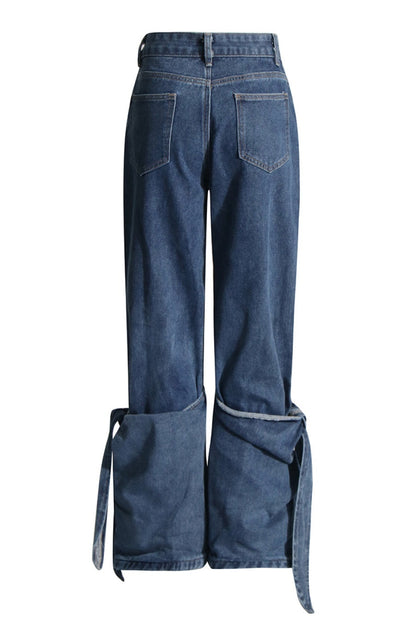 Avalon Knot Lace Up Jeans