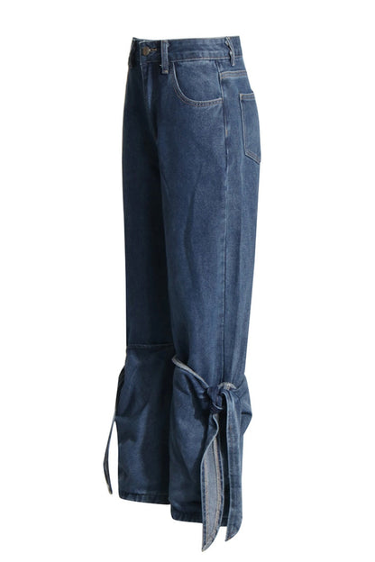 Avalon Knot Lace Up Jeans