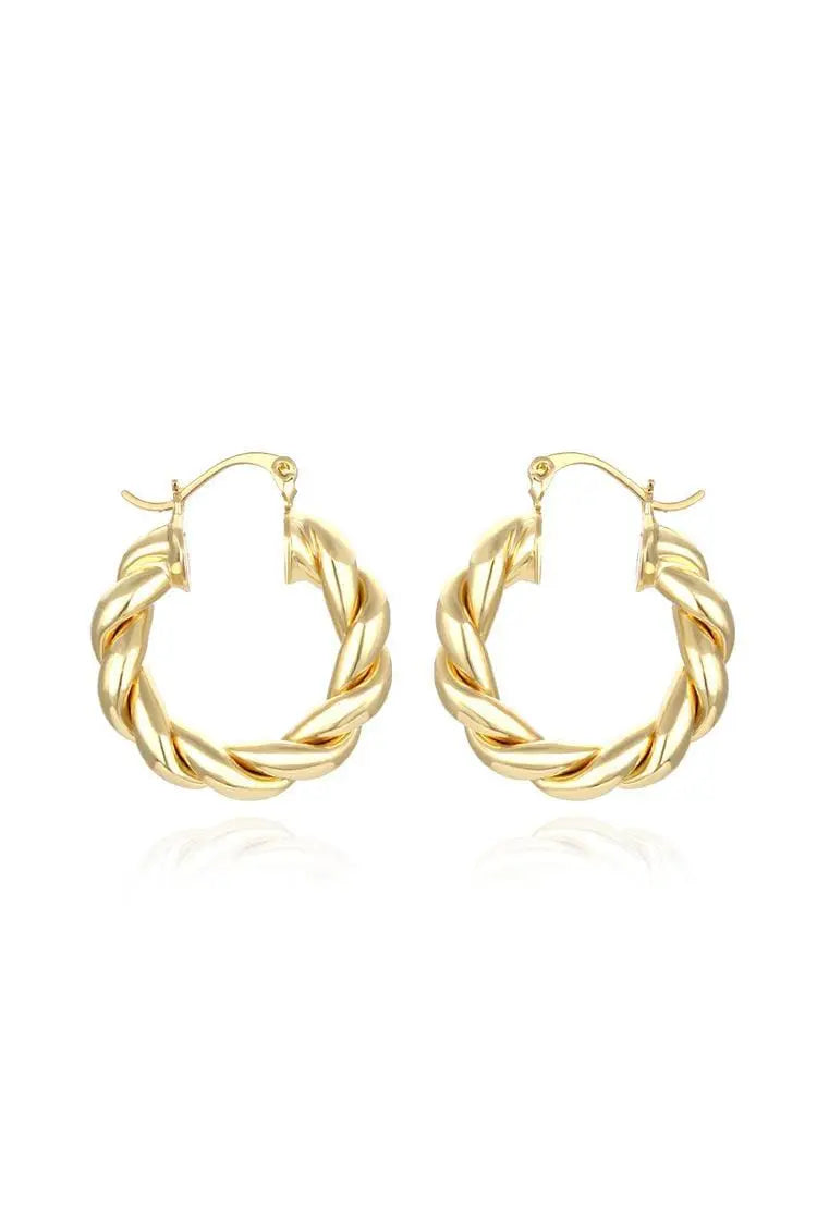 Ayla Spiral Circle Earrings