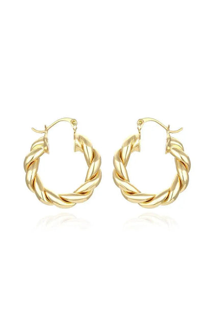 Ayla Spiral Circle Earrings
