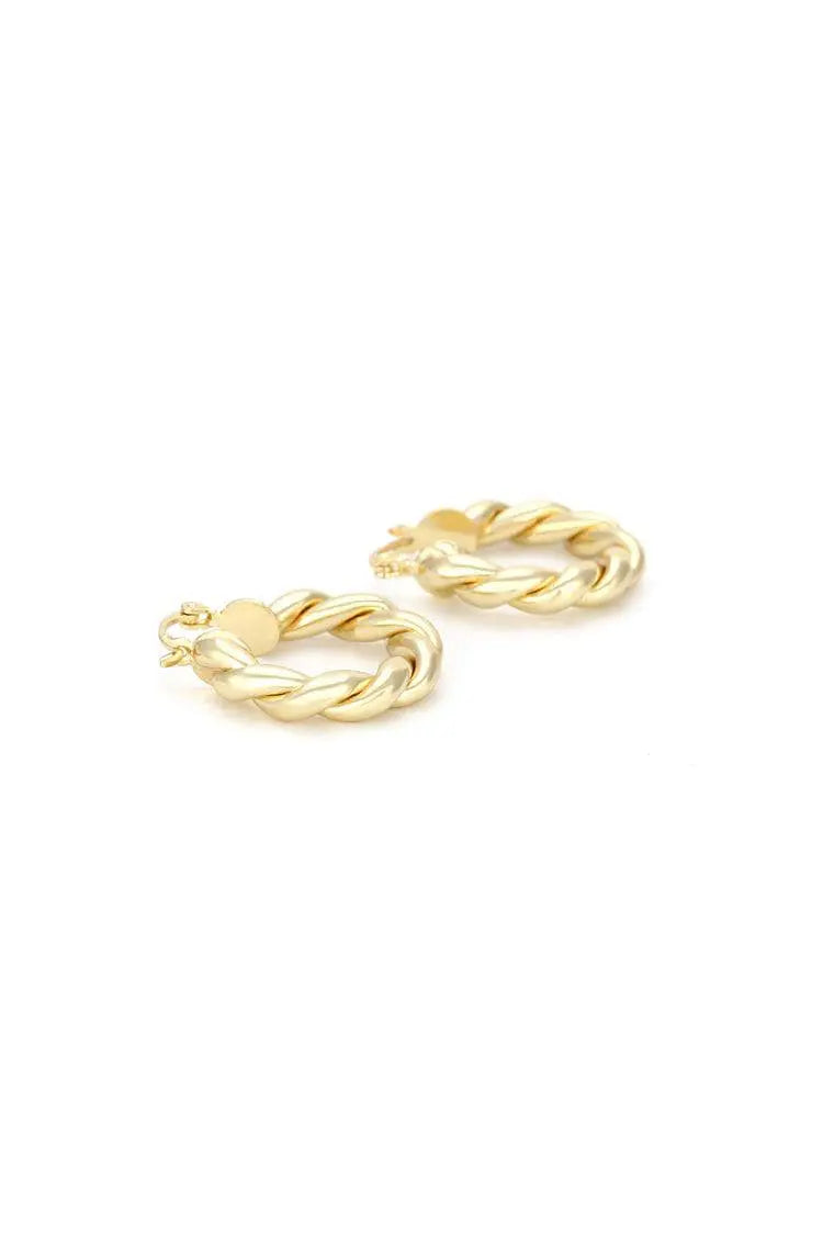 Ayla Spiral Circle Earrings