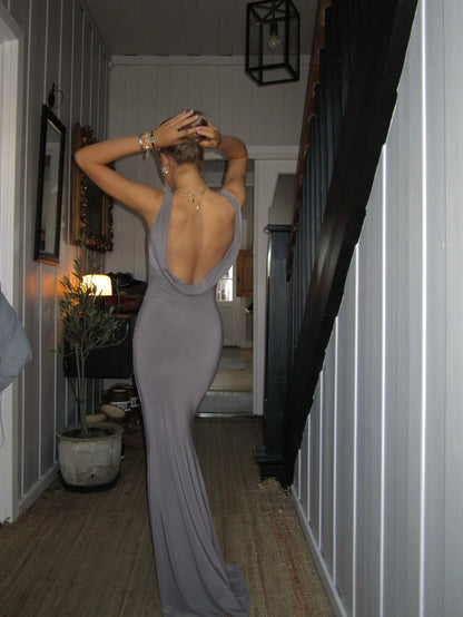 Emily | backless maxi dress