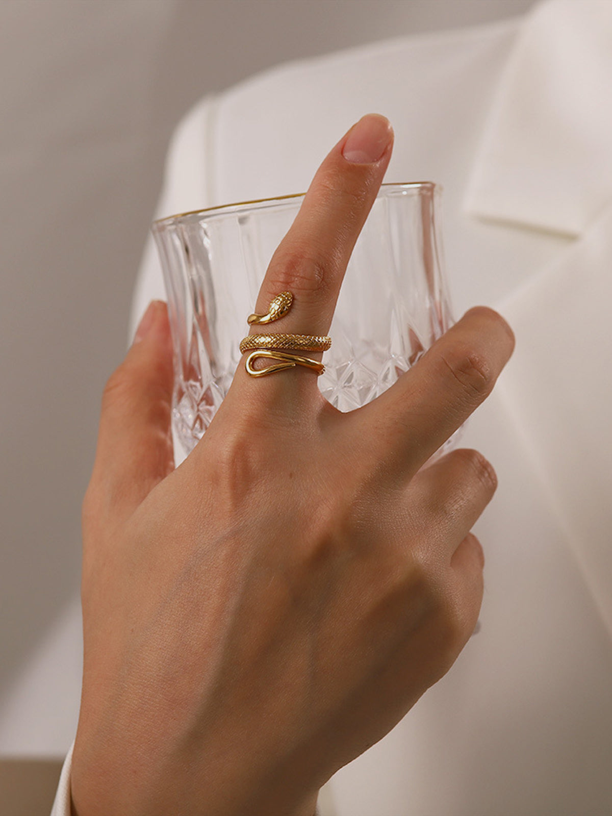 Aubrey | Adjustable Snake Ring