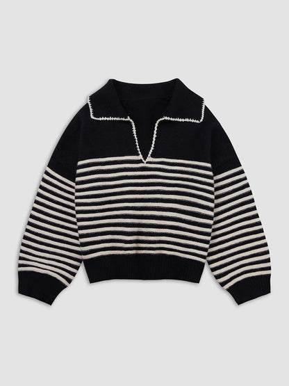 Bold Chic Crosswalk Stripe Sweater