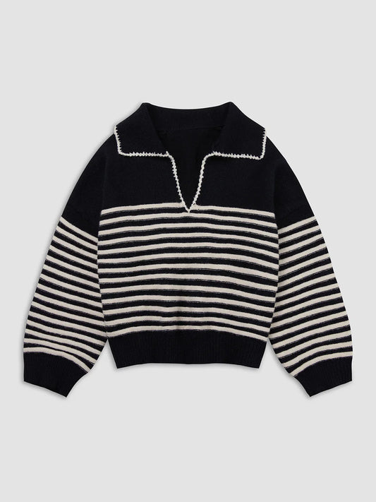 Bold Chic Crosswalk Stripe Sweater