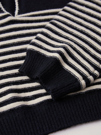Bold Chic Crosswalk Stripe Sweater