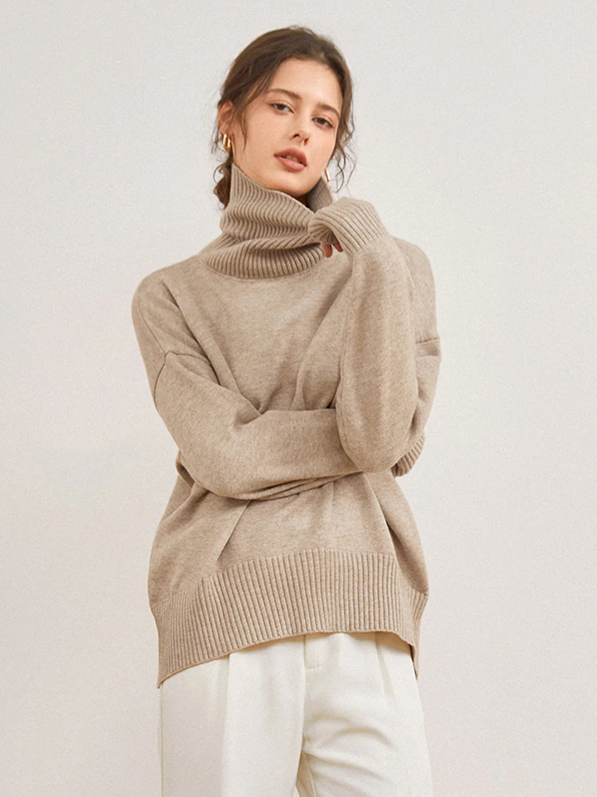 Casual Warm Knitted Turtleneck Sweater