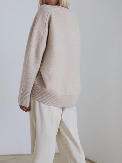 | Women’s Winter Oversized Knit Pullover Sweater