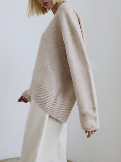 | Women’s Winter Oversized Knit Pullover Sweater