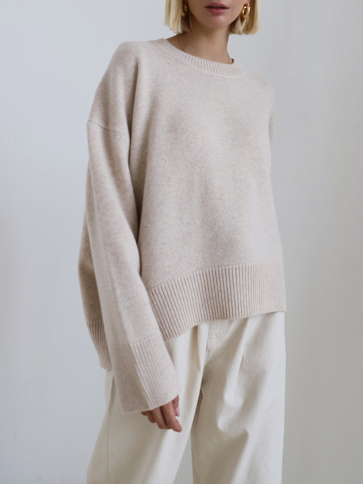 | Women’s Winter Oversized Knit Pullover Sweater