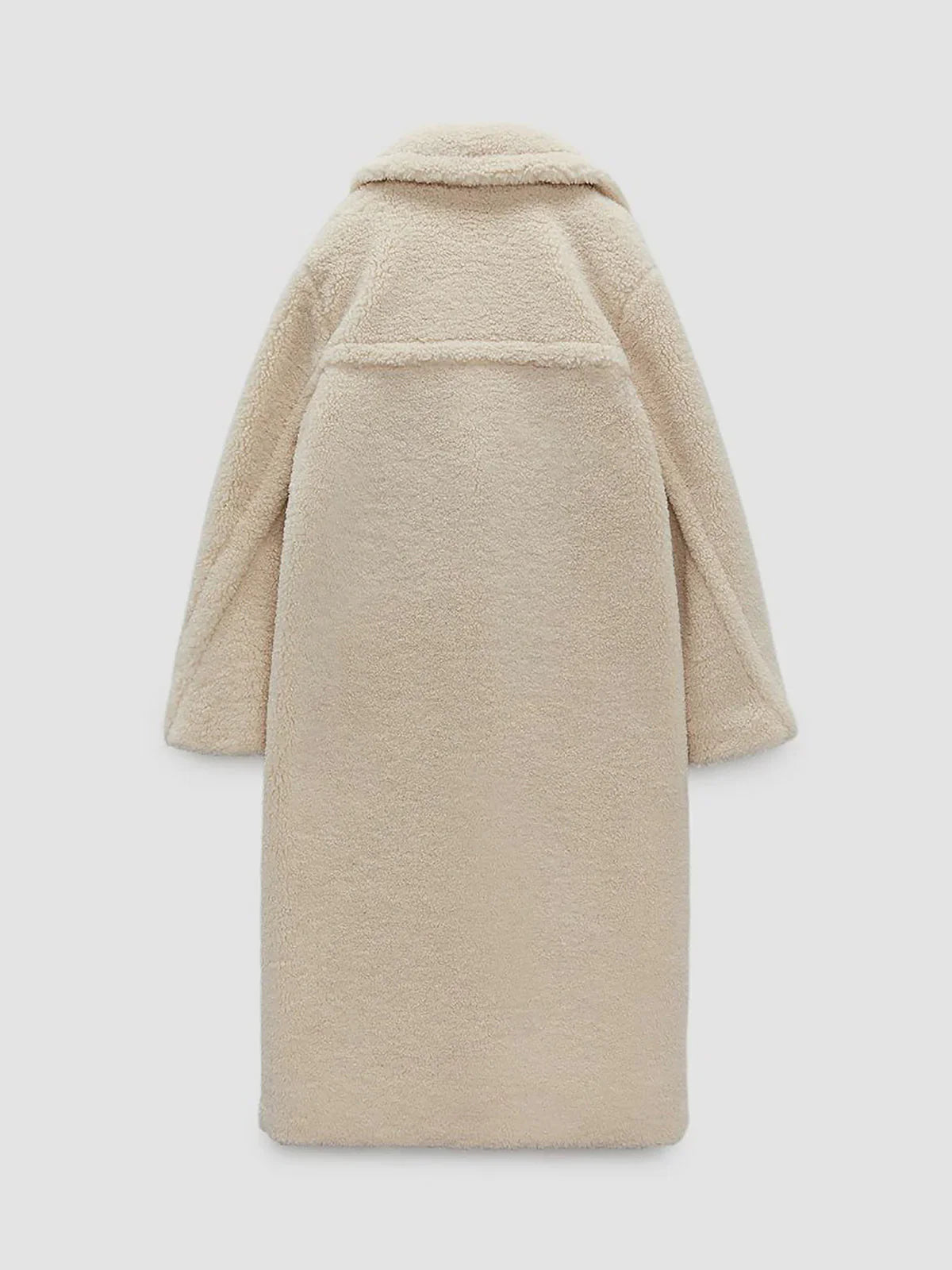 Casual Style Warm Double Pockets Fleece Coat