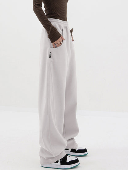 Baggy Solid Wide Leg Pants