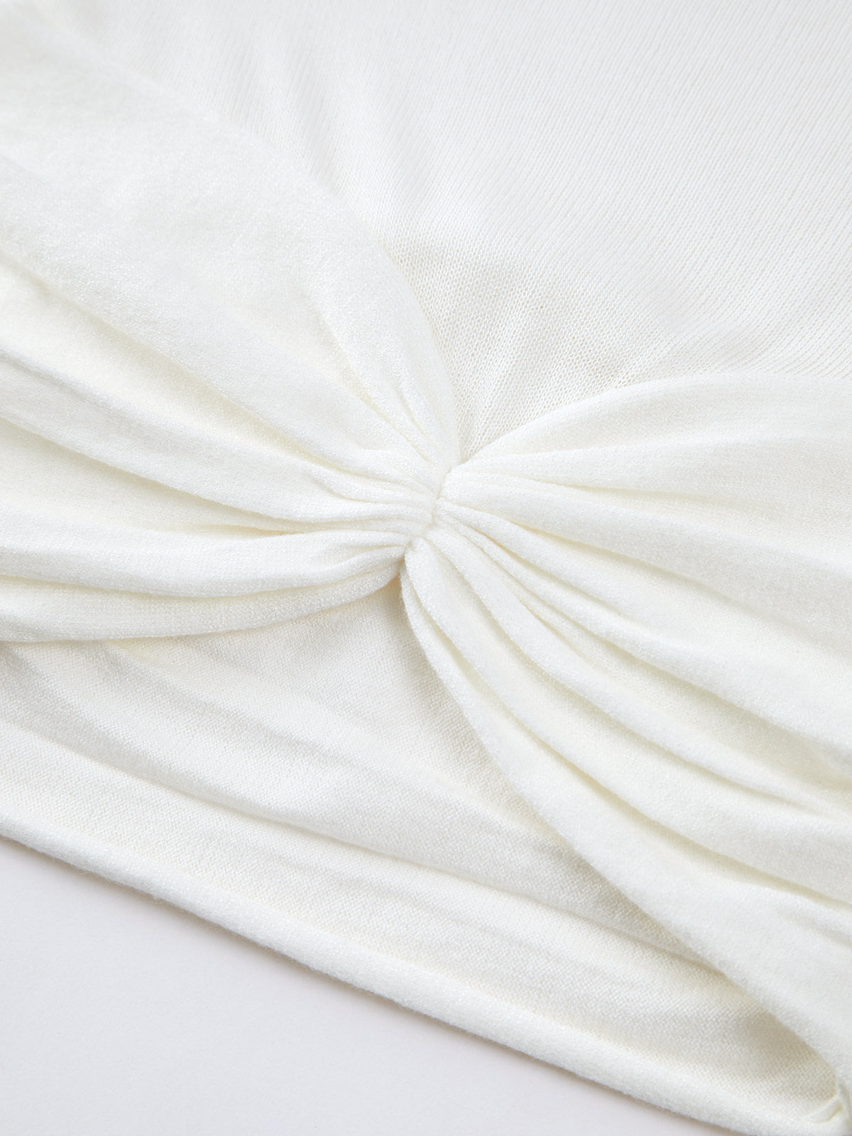 Semi-Sheer Off-Shoulder Mesh Crop