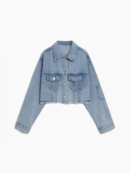 Always In Love Denim Crop Jacket