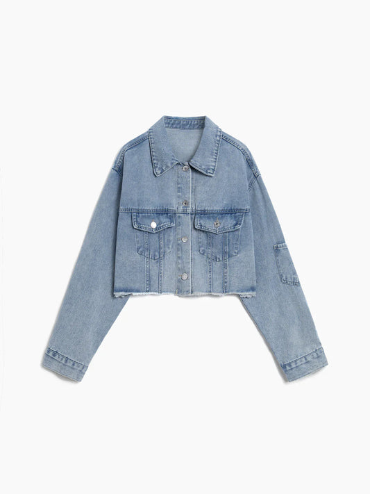 Always In Love Denim Crop Jacket