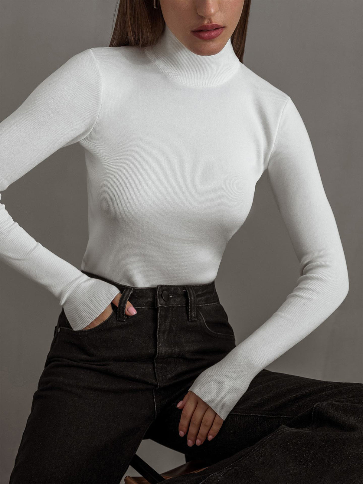 | Women's Winter Slim Fit Pullover Sweater