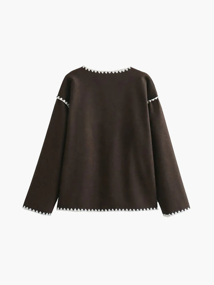 Keep the Warm Essential Contrast Trim Coat