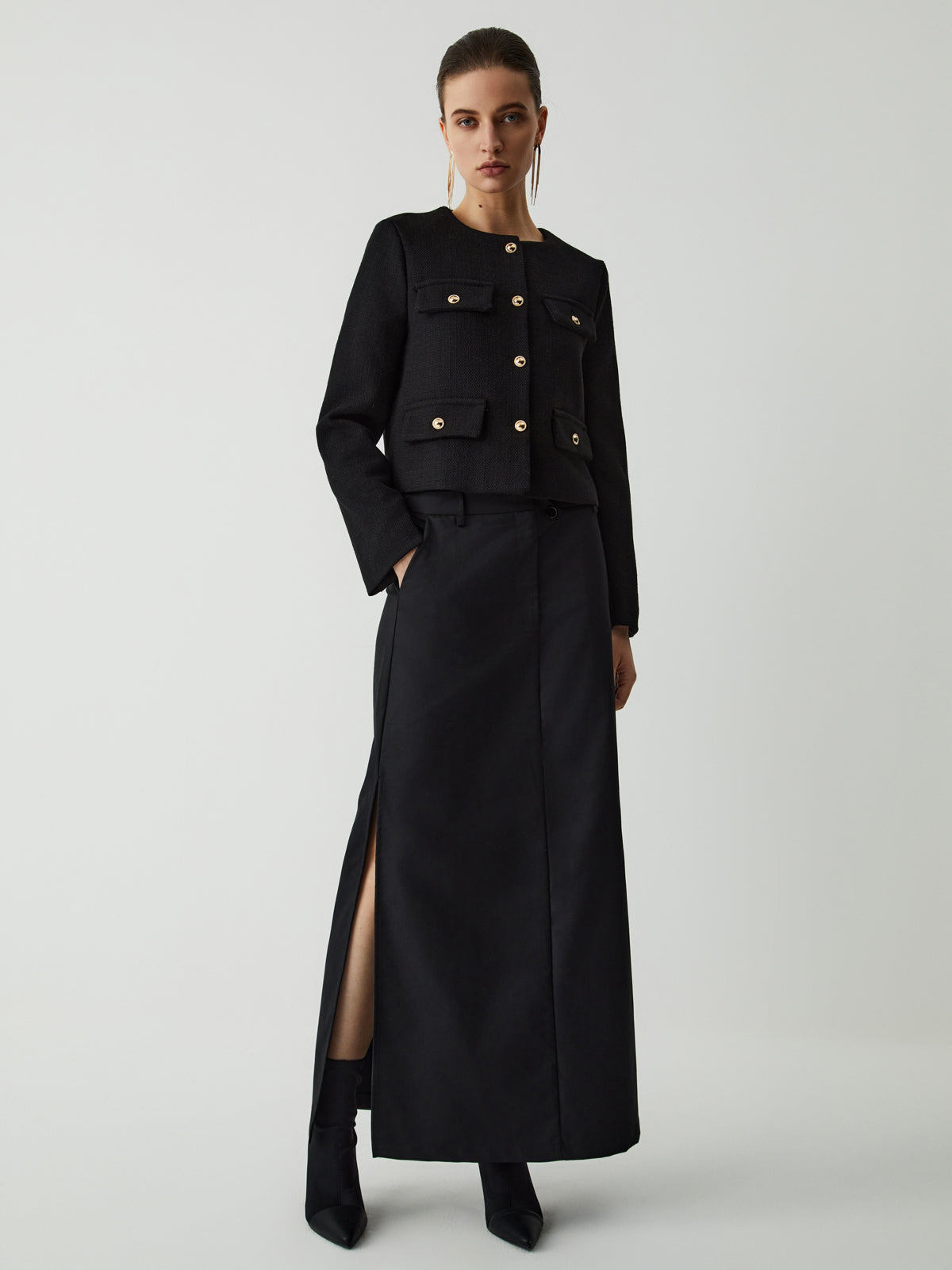 Vintage Button Tweed Jacket