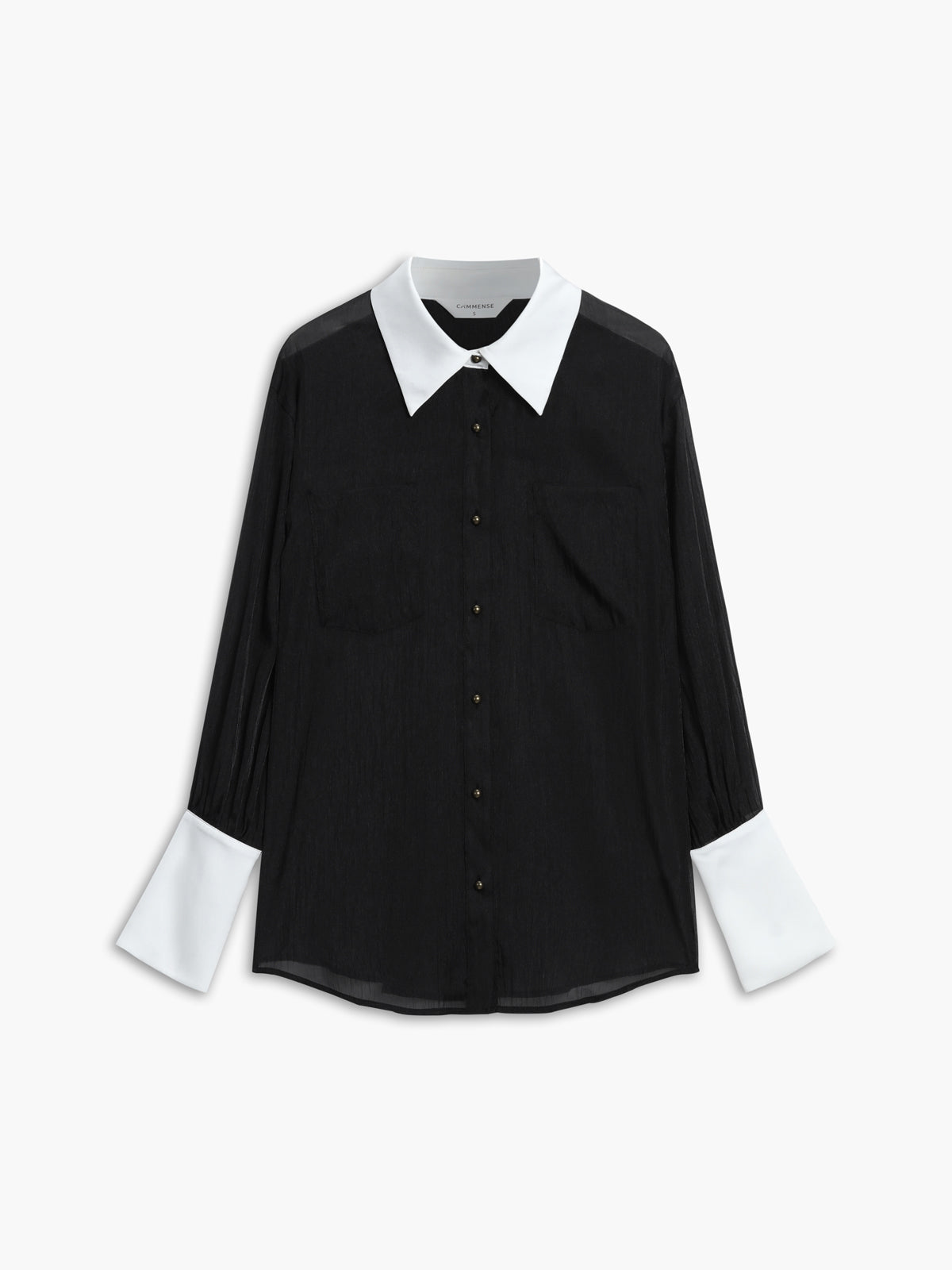 Semi-Sheer Leisure See Through Shirt With Cami Top