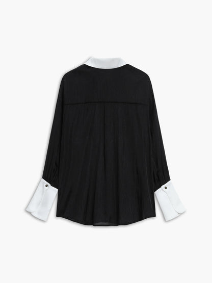 Semi-Sheer Leisure See Through Shirt With Cami Top