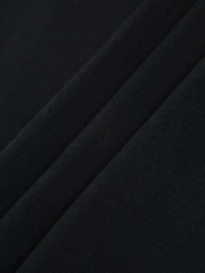 Contrast Trim Open Back Knit Top