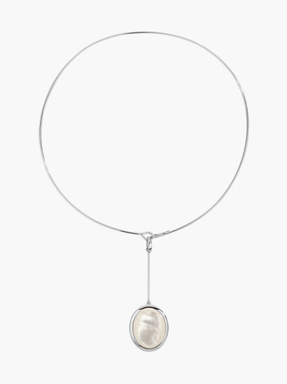 Sterling Baroque Pearl Necklace