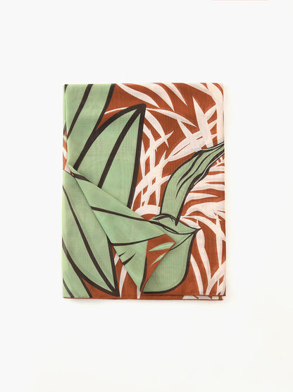 Coconut Grove Printed Chiffon Cover Up Skirt